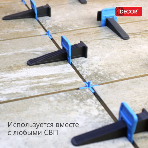 Крестик усиленный 6 мм (100шт/уп) DECOR PRO 443-0060; 11614230